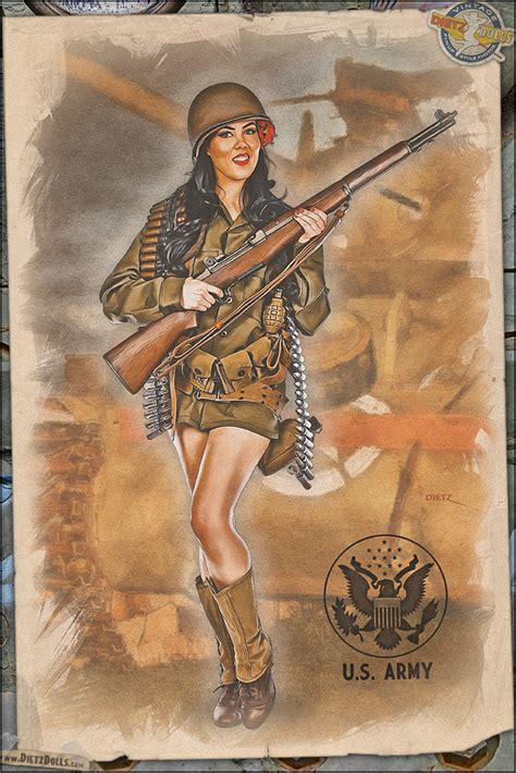 Wwii Army Pin Up Girls