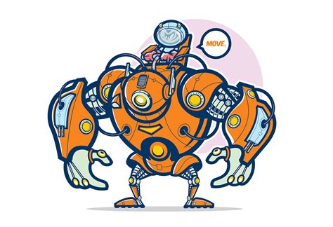 Robot Ranger Illustration On Behance