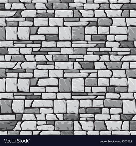 Grey Stone Wall Royalty Free Vector Image Vectorstock