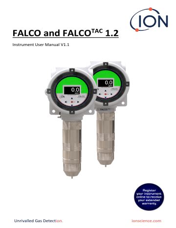 Ion Science Falco And Falco Tac Fixed Voc Detector Manual Manualzz