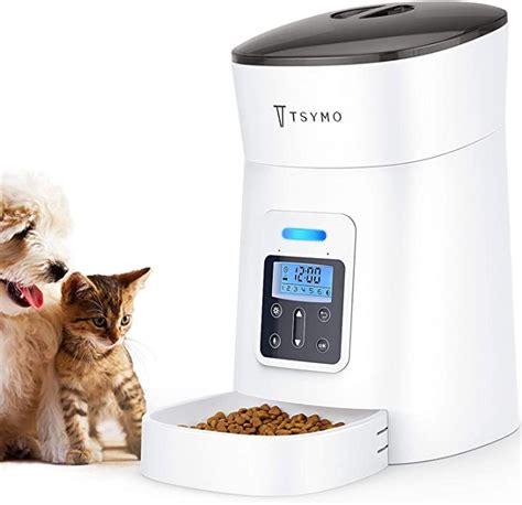 Tsymo Automatic Cat Feeder 1 6 Meals Auto Dog Food Dispenser With