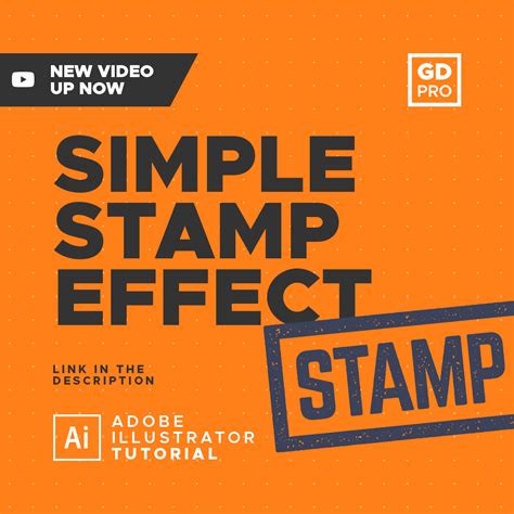 Simple Stamp Effect • Adobe Illustrator Tutorial Graphic Design Tips