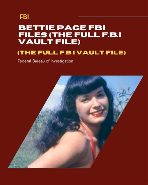 Bettie Page Fbi Files By Federal Bureau Of Investigation Goodreads