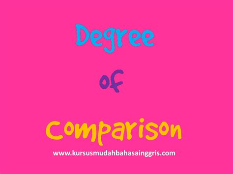 Latihan Soal Degree Of Comparison Untuk Smp Kelas 8 Belajar Bahasa