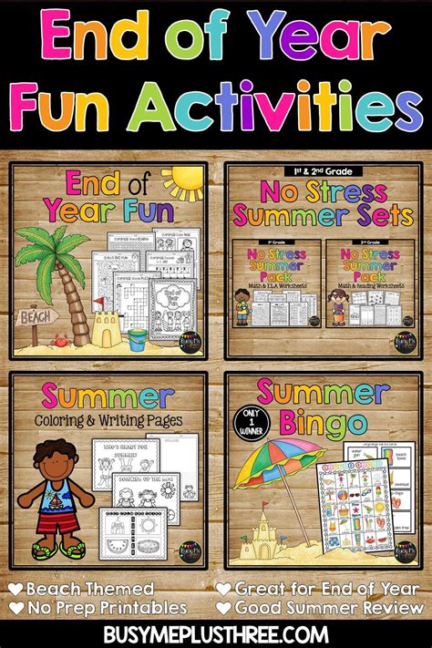 Are You And Your Students Ready For Summer These Great Activities Are