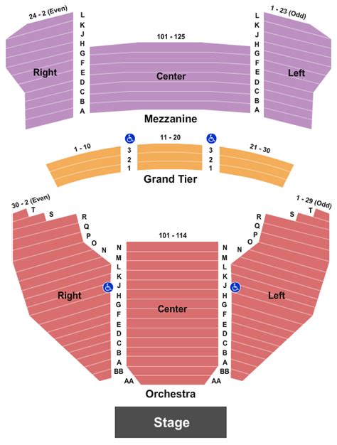 Meyer Theatre Seating Chart And Maps Green Bay