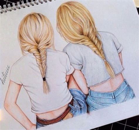Pin By Mari On We Heart It Drawings Of Friends Best Friend Drawings