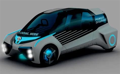 Futuristic Toyota Fcv Plus Concept Car Uses Compressed Hydrogen As Its