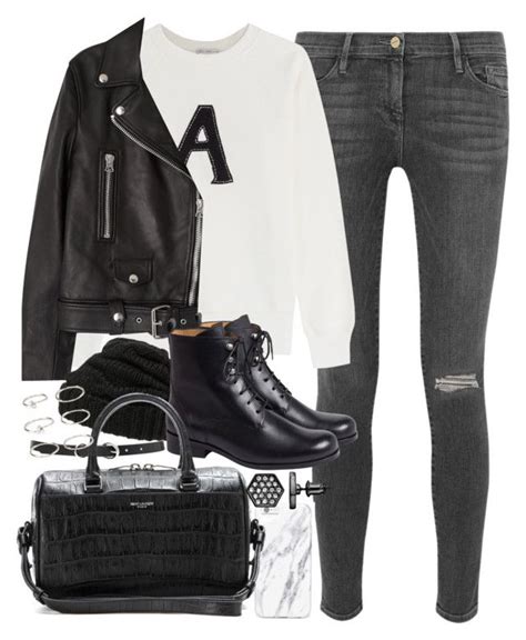 Outfit For Winter With Black Leather Boots And Jacket By Ferned Liked