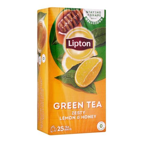 Purchase Lipton Green Tea Zesty Lemon And Honey Tea Bags 25 Pack Online