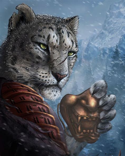 M Tabaxi Cleric Med Armor Mask Portrait Fantasy Creatures Creature