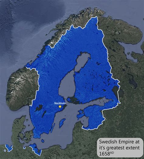 Swedish Empire At Its Peak 1658 Maps On The Web