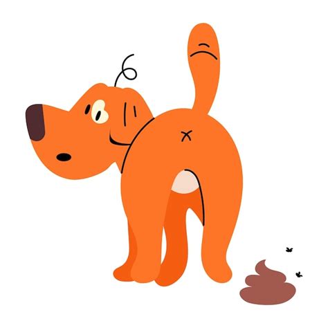 Premium Vector A Flat Illustration Of Dog Poop