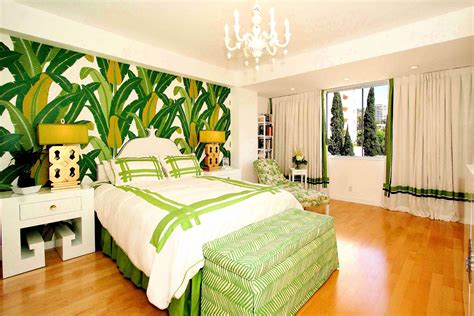 Green Tropical Palm Beach Bedroom Master Design Ideas Cute Homes 2896