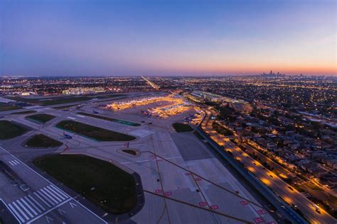 Chicago Midway International Airport Night Aerial Soutwest 2 Toby