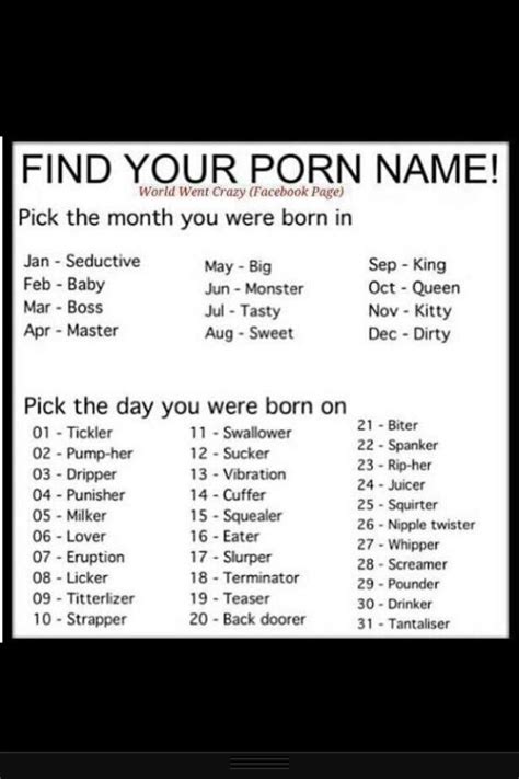 What S Your Porn Name Mature Tits Moves