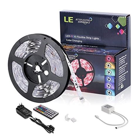 Le® 12v 164ft5m Flexible Rgb Led Strip Light Kit Multi Colored 150