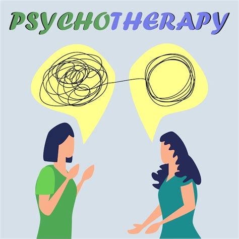 Concepto De Psicoterapia Con Doctora Y Paciente Llorando Vector Premium