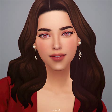 Mmsims Eyelash Maxis Match V2 Mmsims On Patreon Pigtail Braids