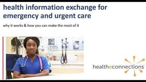Health Information Exchange For Emergency And Urgent Care Youtube