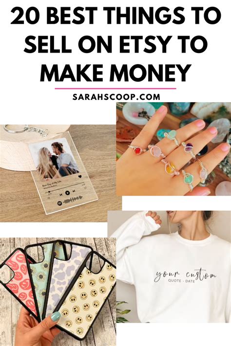 20 Best Things To Sell On Etsy To Make Money Sarah Scoop