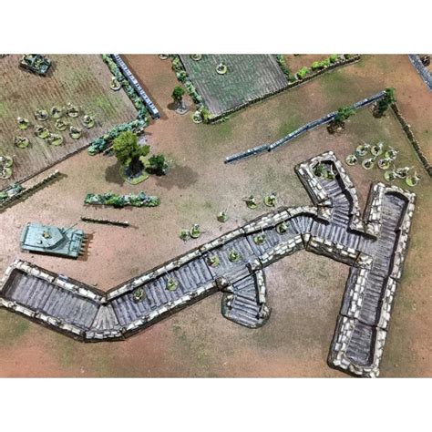 Wwii Terrain Trenches Flames Of War Bolt Action Fields Of Etsy