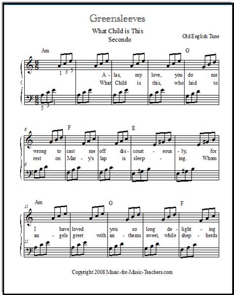 Greensleeves free cello sheet music notes. Greensleeves Free Sheet Music for Piano! Easy But Beautiful