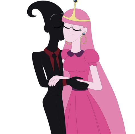 Nergal And Princess Bubblegum Kiss On The Cheeks As Husband And Wife Bubblegal Cartoon Network