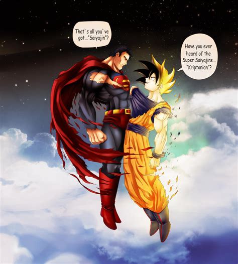Superman Vs Goku By Lchrno On Deviantart