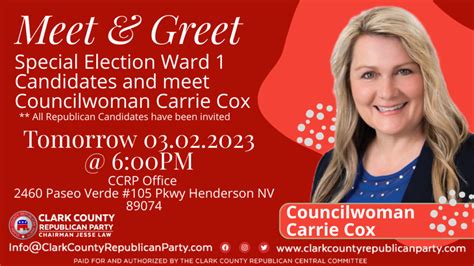 Meet And Greet With The Ward 1 Candidates Ccrp