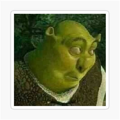Funny Shrek Face Lmao Sticker By 0nitdaily26 Redbubble