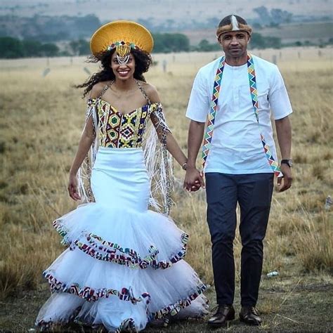 Latest 10 Zulu Shweshwe Wedding Dress For Couples Traditional Dresses