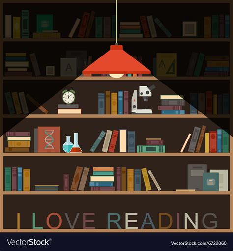 I Love Reading Banner Royalty Free Vector Image