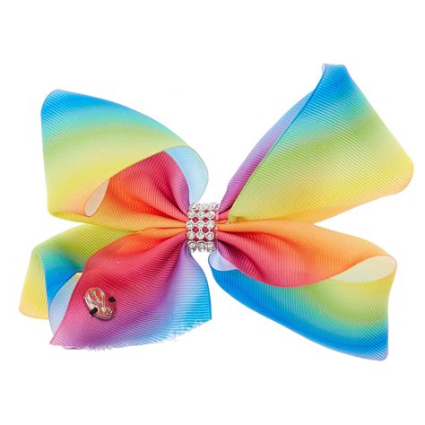 Jojo Siwa Small Rainbow Rhinestone Keeper Hair Bow Claires