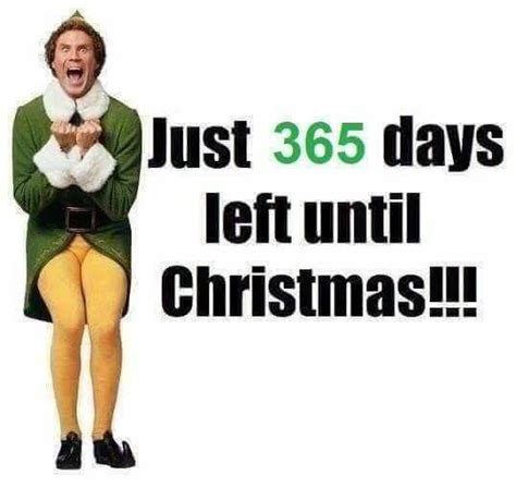 Just 365 Days Left Till Xmas Funny Christmas Images Funny Christmas