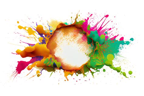 Colorful Paint Splashes Png Colored Powder Explosion