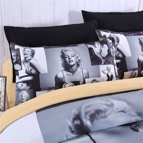 3d Sexy Beauty Marilyn Monroe Bedding Set Quilt Cover Quilt Etsy