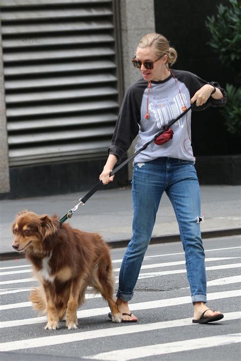 Amanda Seyfried Walking Her Dog In New York City 952016 Celebmafia