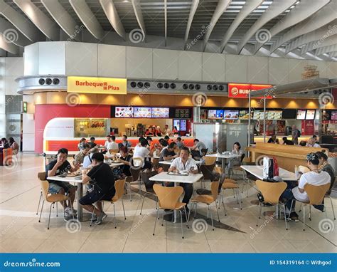 Hong Kong International Airport Food Court Editorial Stock Image