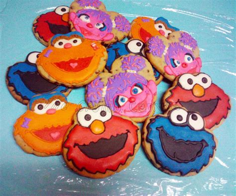 Sesame Street Cookies A Few Sesame Street Cookies I Tried Out And Gave To A Friend Zoe Abby