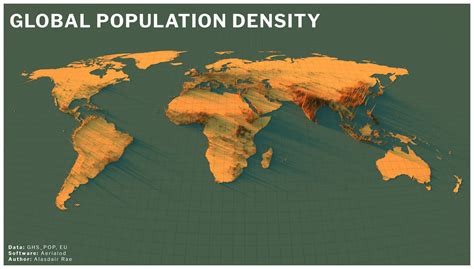 global population density map images and photos finder