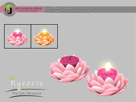 Nynaevedesigns Xero Lotus Candle Sims Sims 4 Sims 4 Collections