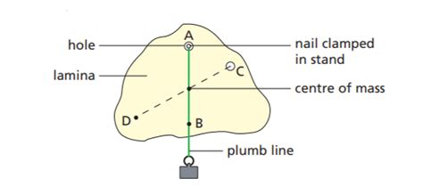 Locating The Centre Of Mass Using A Plumb Line