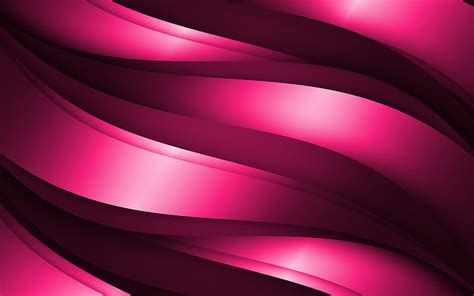 2k Free Download Pink 3d Waves Abstract Waves Patterns Waves