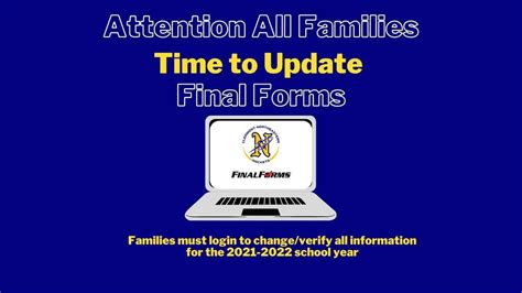 Attention Families Please Update Final Forms For The 21 22 Sy