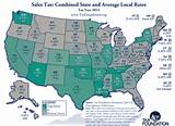 Pictures of State Sales Tax Map