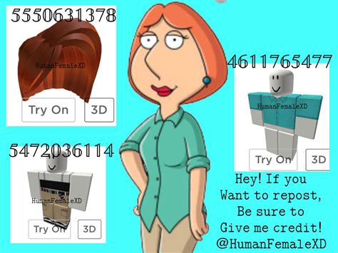 Lois Griffin Outfit Codes Roblox Roblox Coding Clothes Roblox Shirt