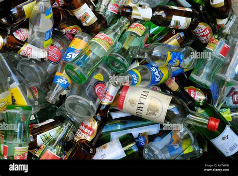 Glass Recycling Bottles Waste Background Pattern Stock Photo 8914634
