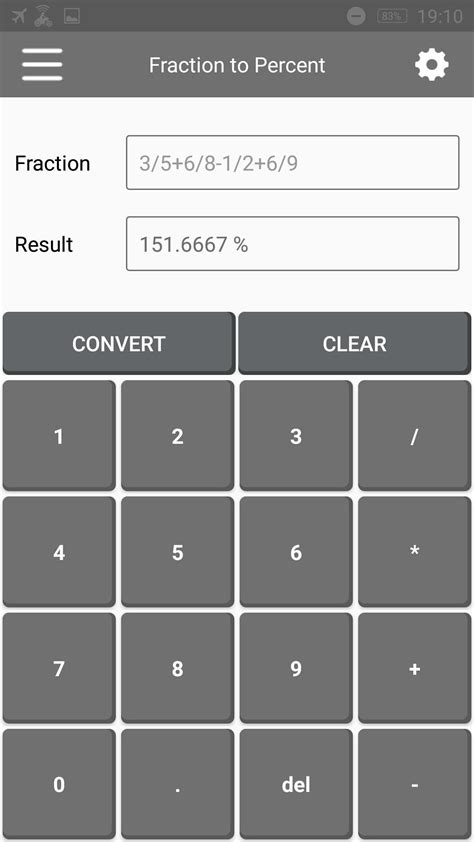 So how to change a comma into a dot on word? Fraction to Percent Calculator for Android - APK Download