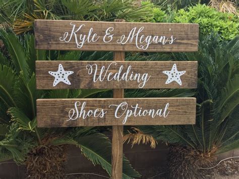 Shoes Optional Sign Beach Wedding Sign Destination Wedding Sign